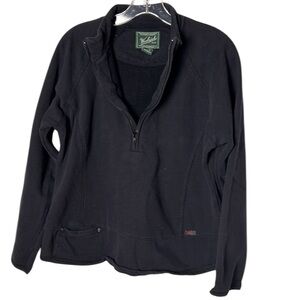 Woolrich sweater, women M. quarter zip, vintage,logo,quality craftsmanship,